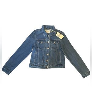 Classic Blue Denim Jean Jacket with Tag - From California Vintage.
